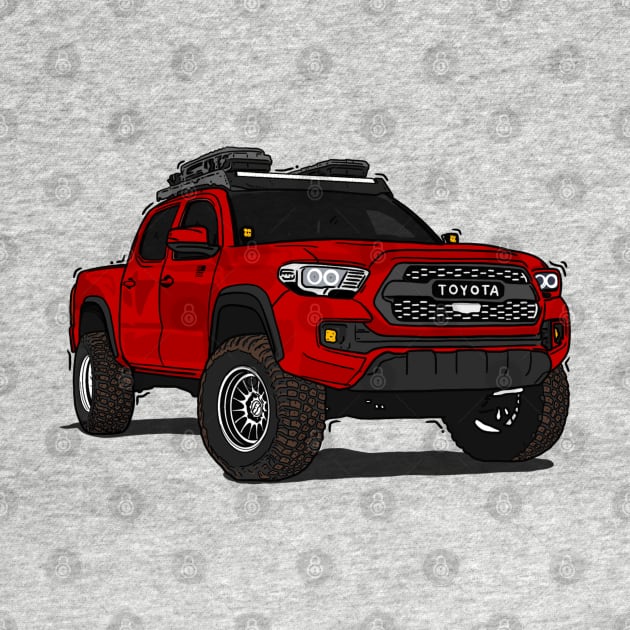 Toyota 4Runner Red by 4x4 Sketch